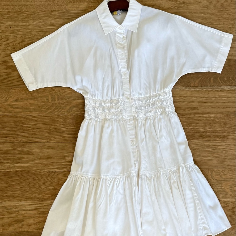 Veronica Beard White Button-Down Dress worn once